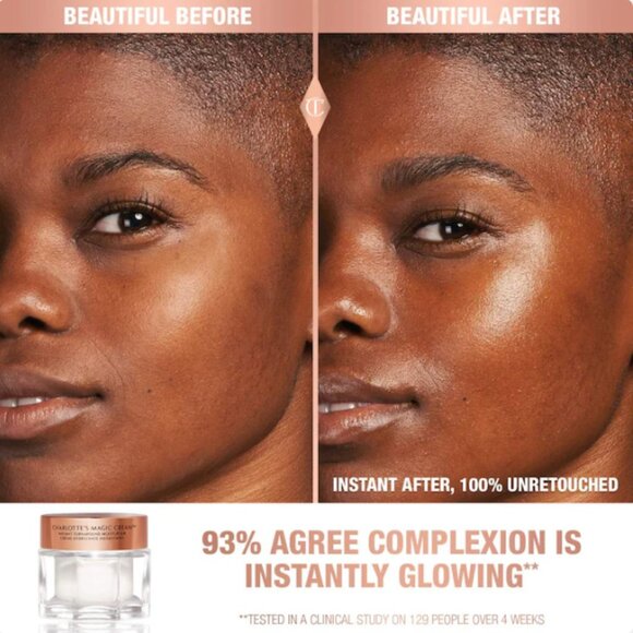 Charlotte Tilbury Magic Cream Anti-Aging Moisturizer with Hyaluronic Acid | NEW - Picture 3 of 4